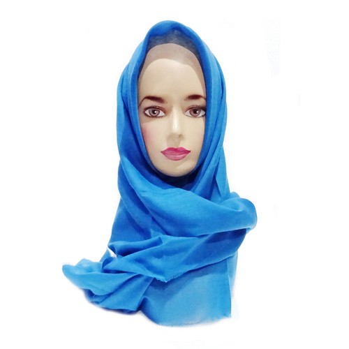 Grosir Jilbab Segiempat Polos Hijab Saudia Rawis Warna Biru