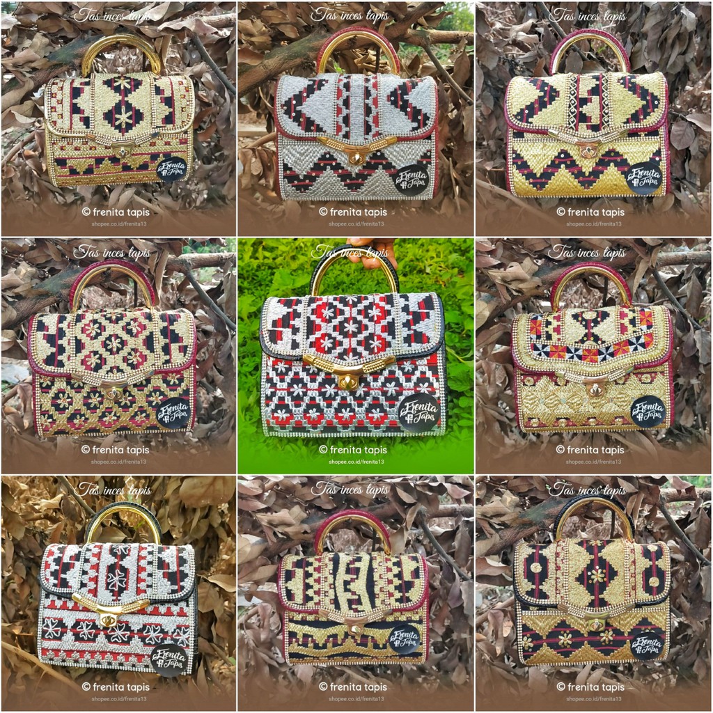 [BISA COD] Tas jinjing inces tapis motif unik Khas Lampung