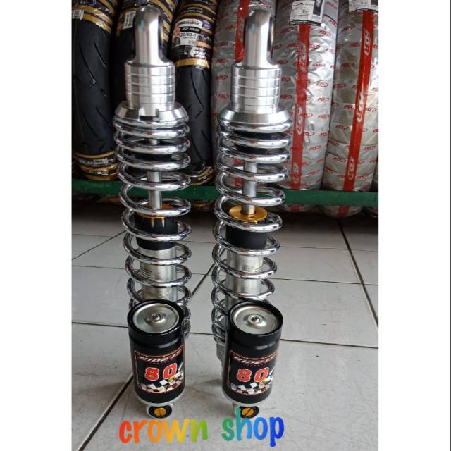 Shock tabung belakang Nmax tabung bawah merek Ride it Jos mantul.Kiri kanan Sepasang.PNP 330 mm