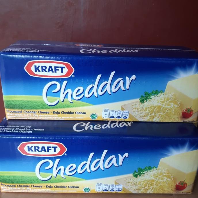

(BISA COD) Keju kraft cheddar 2kg/ keju cheddar kraft 2kg OBRAL Kode 615