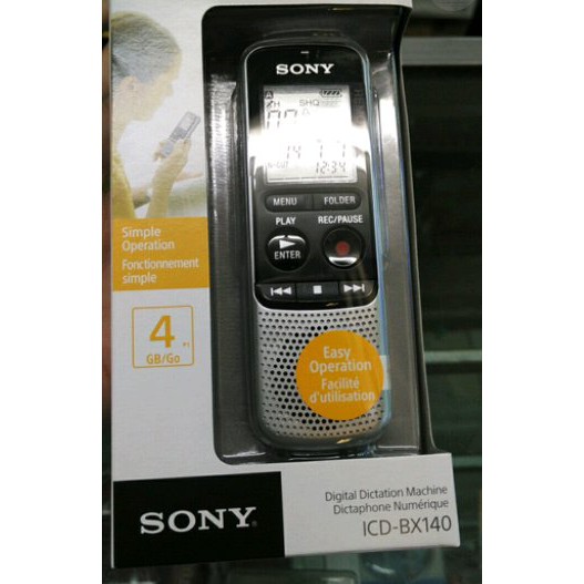Sony ICD BX 140 4GB MP3 Digital Voice Recorder