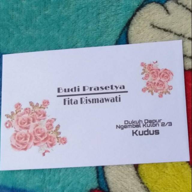 

amplop nama 1box isi 100 lembar
