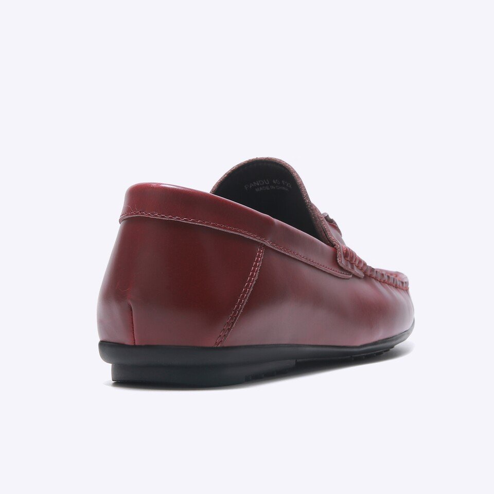 SEPATU PANSUS EVERBEST PRIA ORIGINAL LOAFER KULIT MERAH MAROON EM73