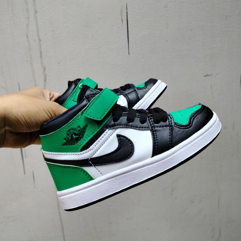 SEPATU ANAK JORDAN GREEN PREMIUM HIGH QUALITY SEPATU ANAK JORDAN HIJAU