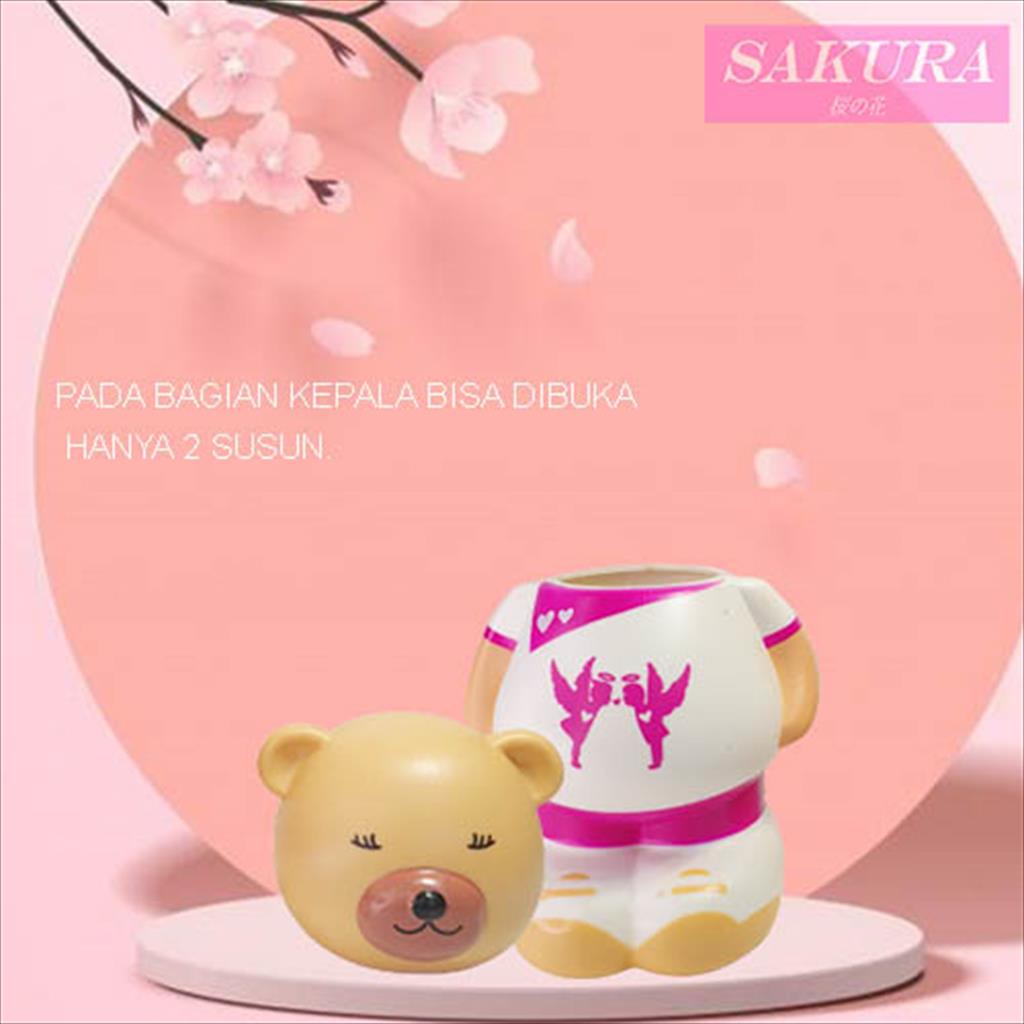 SAKURA Celengan Bear Jumbo 2 Susun/ Celengan Anak Lucu 133048