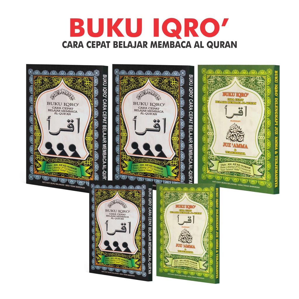 Jual Buku Iqra Igro Anak Besar Cara Cepat Membaca Baca Quran Iqro Jilid ...