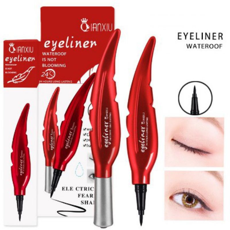 PROMO PERPCS!!!EYELINER DAUN QIANXIU (MERAH)