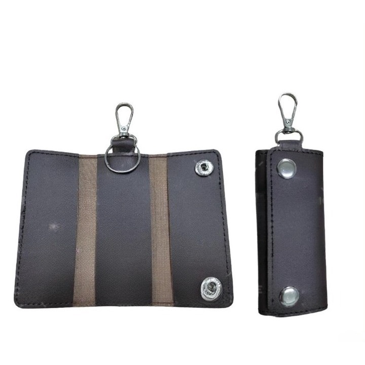 Dompet STNK Slim Minimalis Kulit Gantungan Kunci Mobil Motor PREMIUM Leather Car Key Pouch