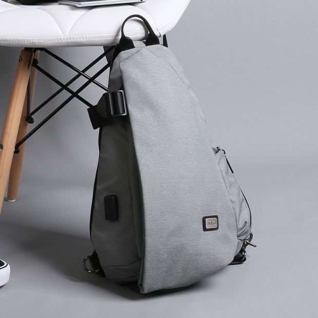 Tas Selempang MARK RYDEN MR5975 Original Sling Bag USB - grey