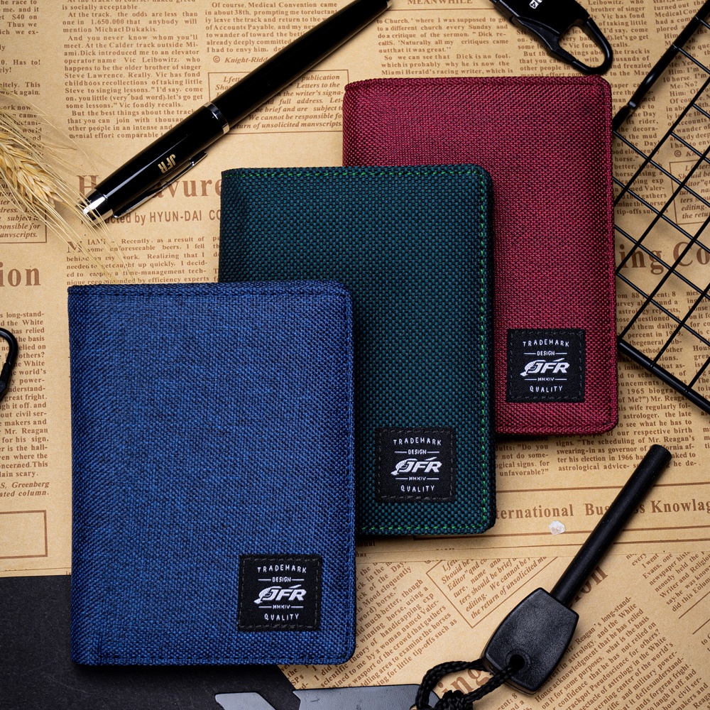 JFR Fashion Dompet Pria 3/4 Bahan Kulit Canvas JP11-8