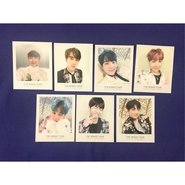 BTS Wings Tour Official Merch MD - Ticket Album Photo Sharing J-Hope Jhope Hobi Hoseok