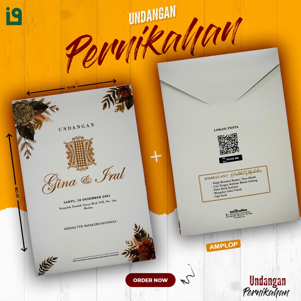 Undangan Pernikahan Amplop Hard Cover | Undangan Hardcover | Undangan Pernikahan Murah | Undangan Pe