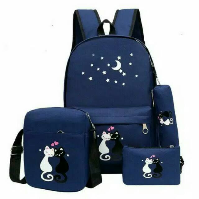 Bestseller ransel kucing love / ransel sekolah /tas murah