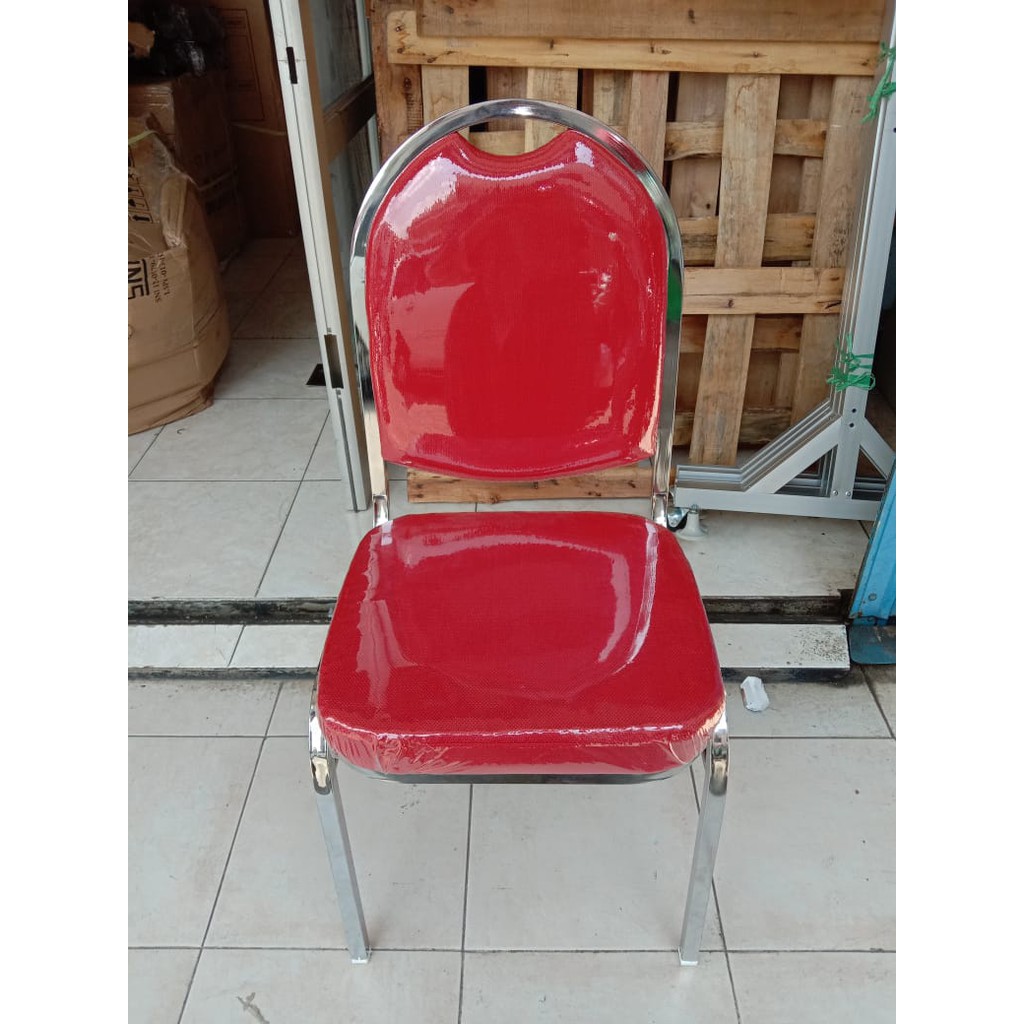 Kursi Susun/Kursi Susun Besi/Kursi Susun Kantor/Kursi Susun Tamu Murah Imperial Pipa Kotak di Malang