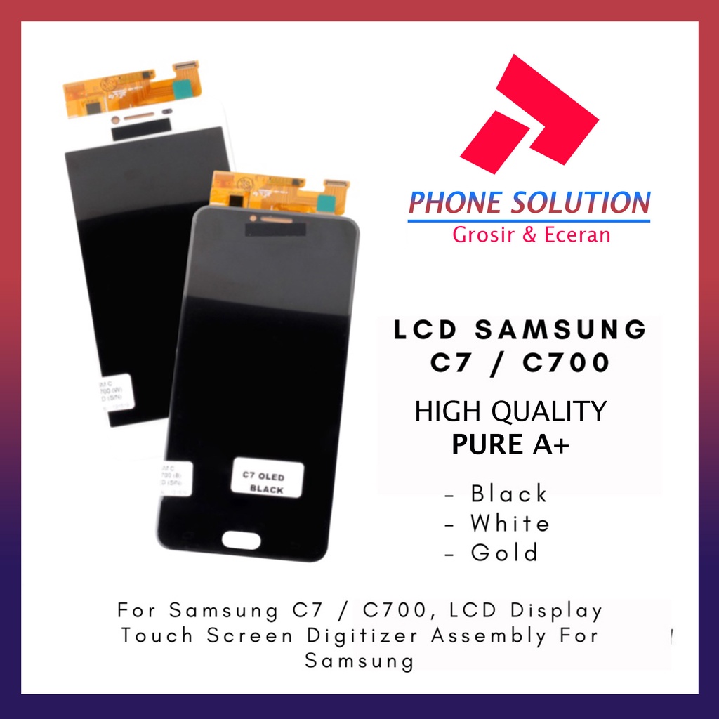 LCD Samsung C7 C700 Fullset Touchscreen // Supplier LCD Samsung - Garansi 1 Bulan