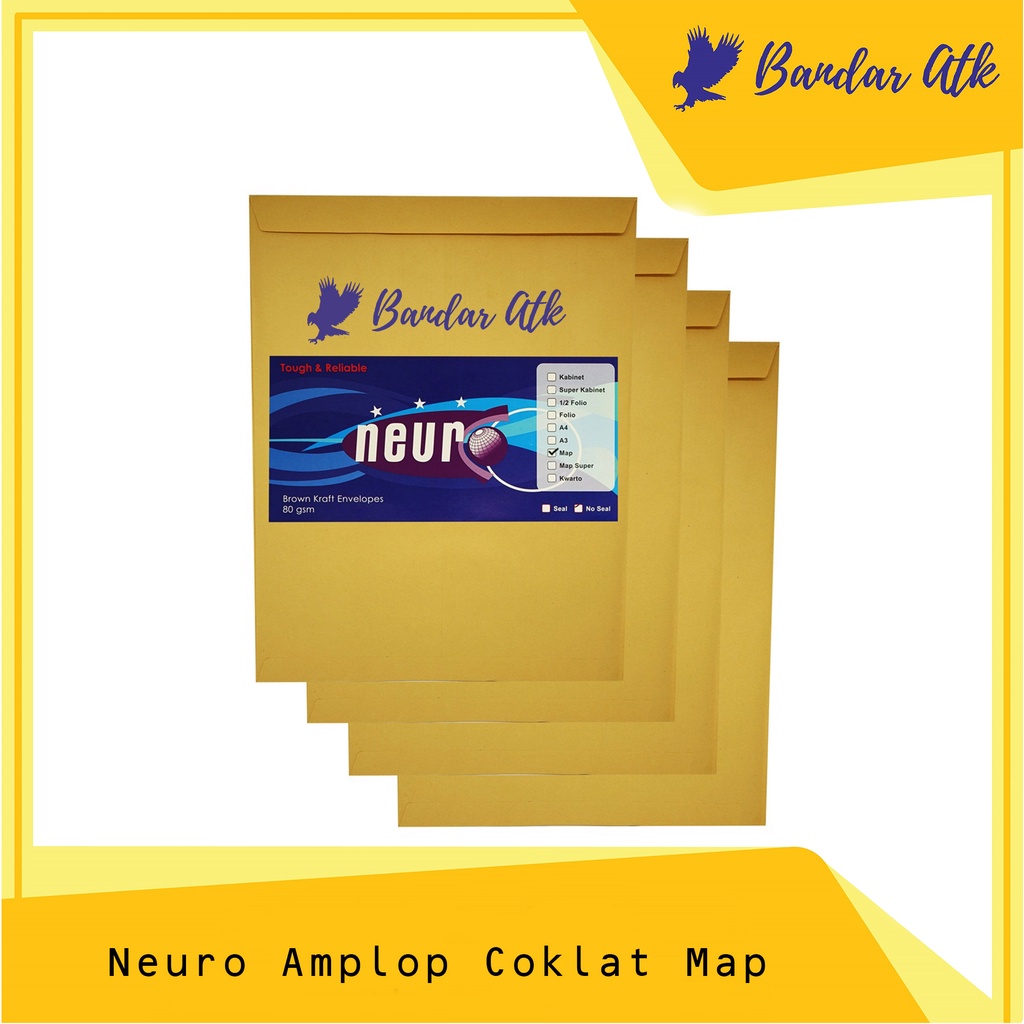 

NEURO Amplop Coklat MAP - 27,5 x 37,5 cm [1 PACK]