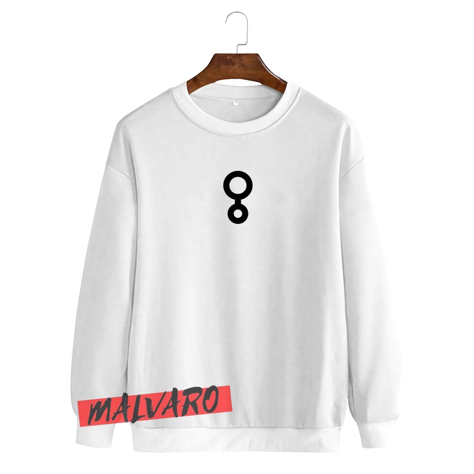 MALVARO-Sweater Crewneck / Crewneck Pria Wanita / Sweater Motif GL