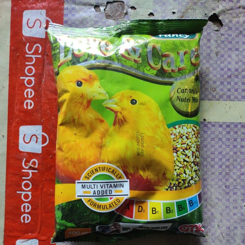 Love &amp; Care Makanan burung kenari Love bird 400Gram