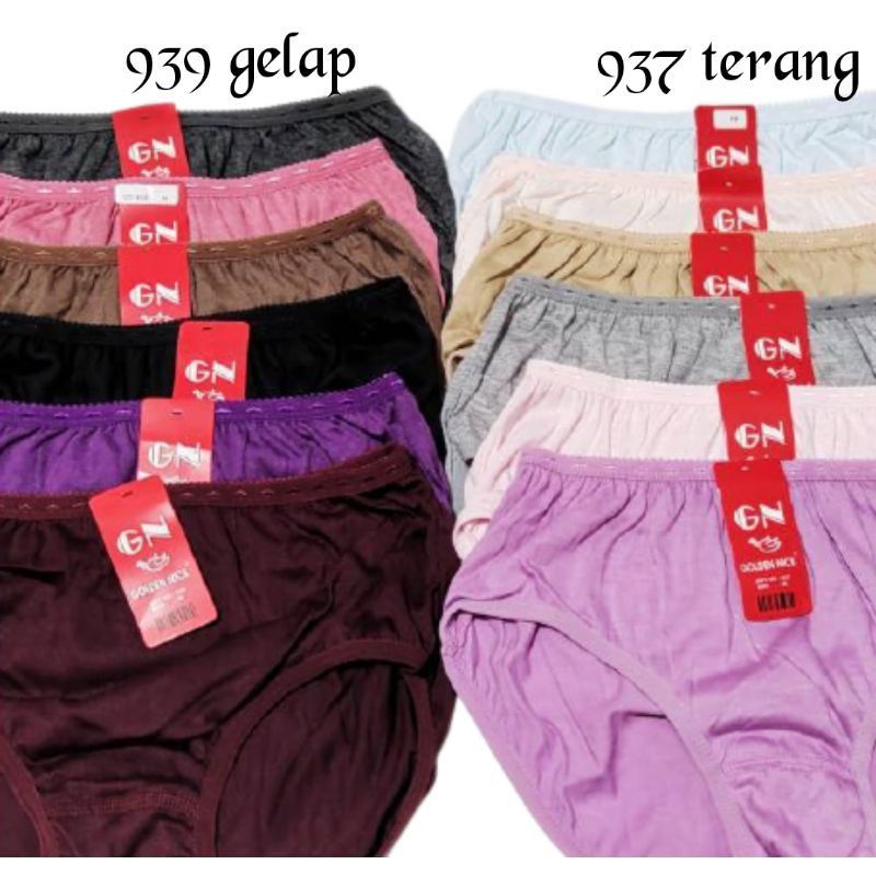 6 Pcs Celana Dalam Wanita Katun Golden Nick M-XXL