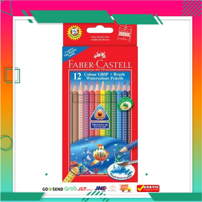 

F CASTELL WATERCOLOUR PENCILS PARROT 12LONG (1C=6)