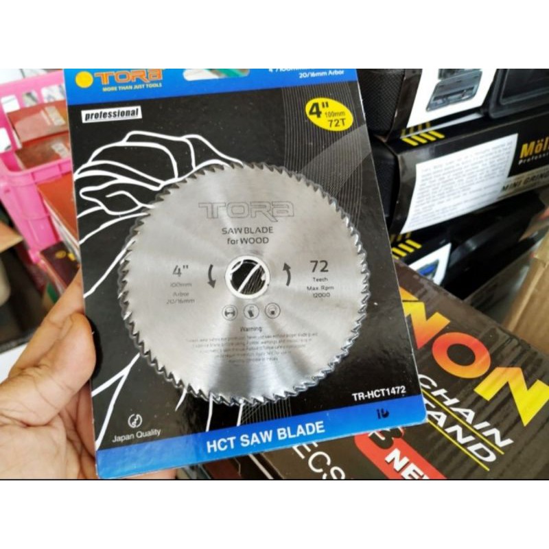 Mata Gergaji Bulat Non TCT 4" Mata Potong Gerinda 72T Circular Saw Blade As 20mm