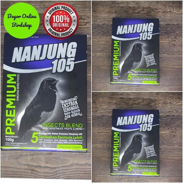 Pakan Burung Jawara Nanjung 105 Voer Pelet Ebod Jaya Pg1692