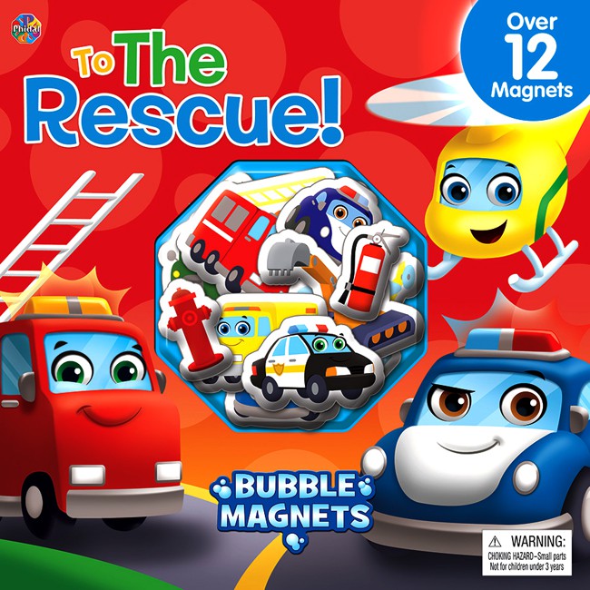 

BUKU MAGNET TO THE RESCUE BUBBLE MAGNETS BOARD BOOK 12 MAGNETS