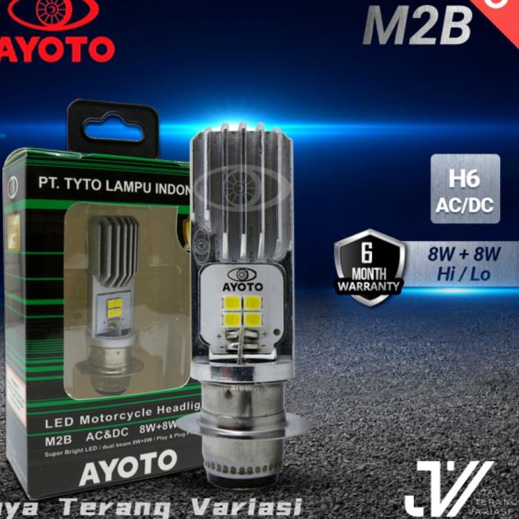 Laris ZBMBD Lampu LED motor AYOTO M2B H6 AC/DC BEBEK/MATIC /DOP k1 AYOTO M2B H6 J65 Seller