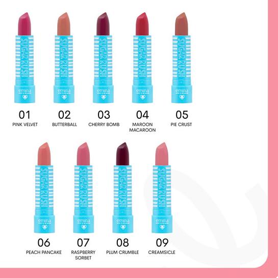 Emina Sugar Rush Lipstick 3.8 g - Lipstick - 11 Berry Shake