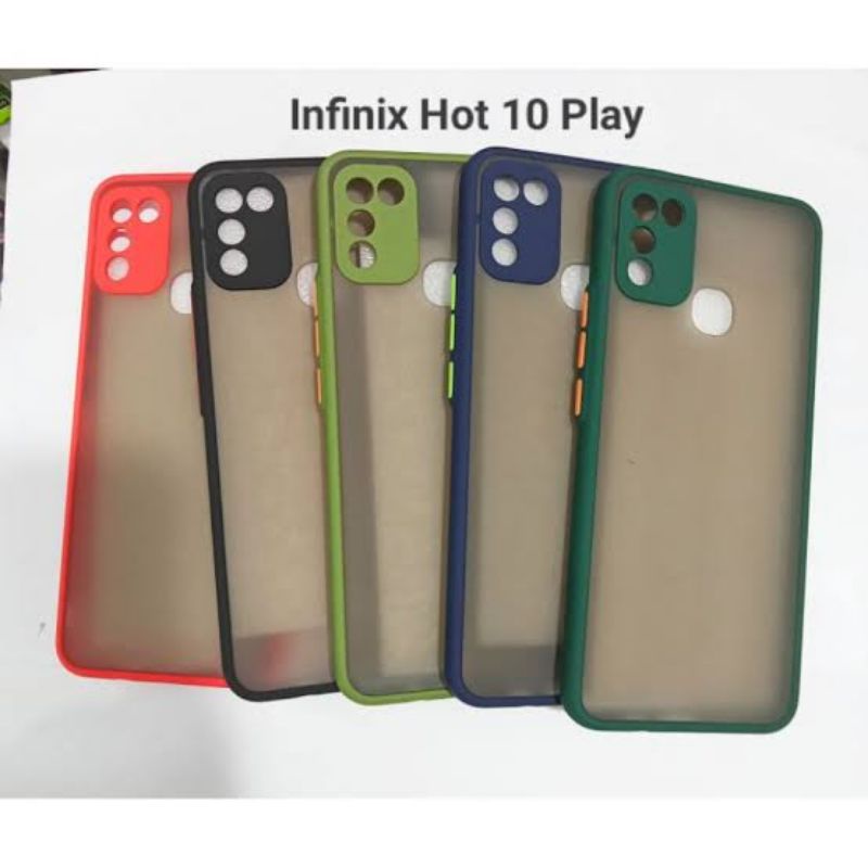 Premium Case infinix Hot 8/ hot 10/ Hot 10S/ hot 9 play/ Hot 10 play AEROCASE PROTEC