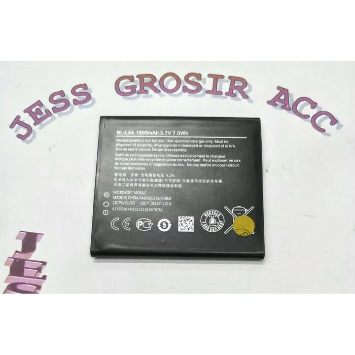 Baterai Battery Original NOKIA BL-L4A , BV-L4A Lumia 535 540 Dual 830
