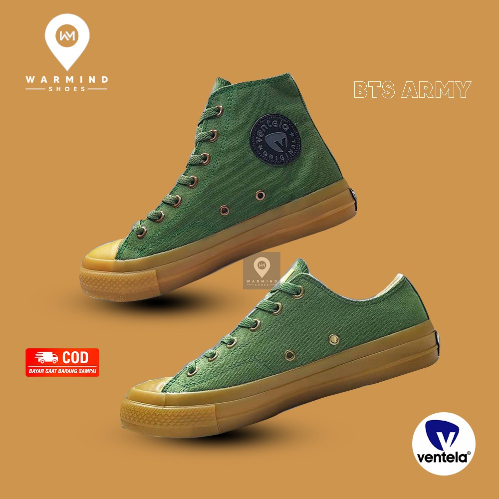 SEPATU SNEAKERS BACK TO 70S GARMY GUM HIGH SHOES UNISEX BY VENTELA