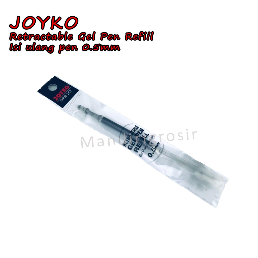 Retractable Gel Pen Refiil *Joyko * Isi ulang pen * 0.5mm