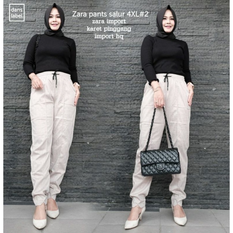 celana wanita - zara pants salur by dans label
