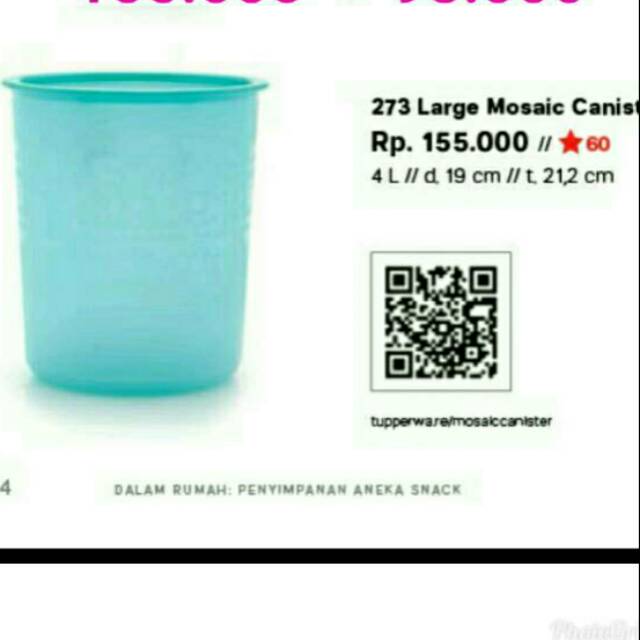 Large mosaic canister