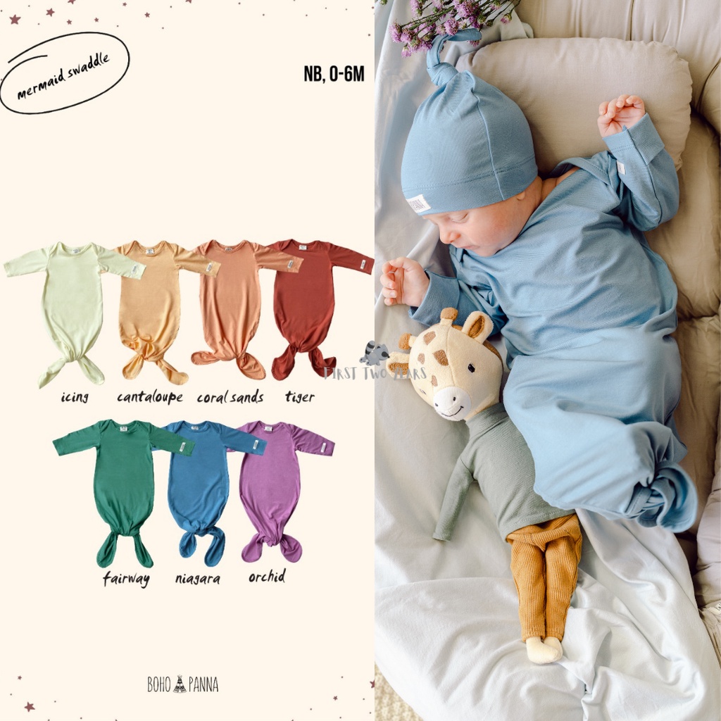 Bohopanna - Mermaid Swaddle / Bedong Instan / Swaddle Gown