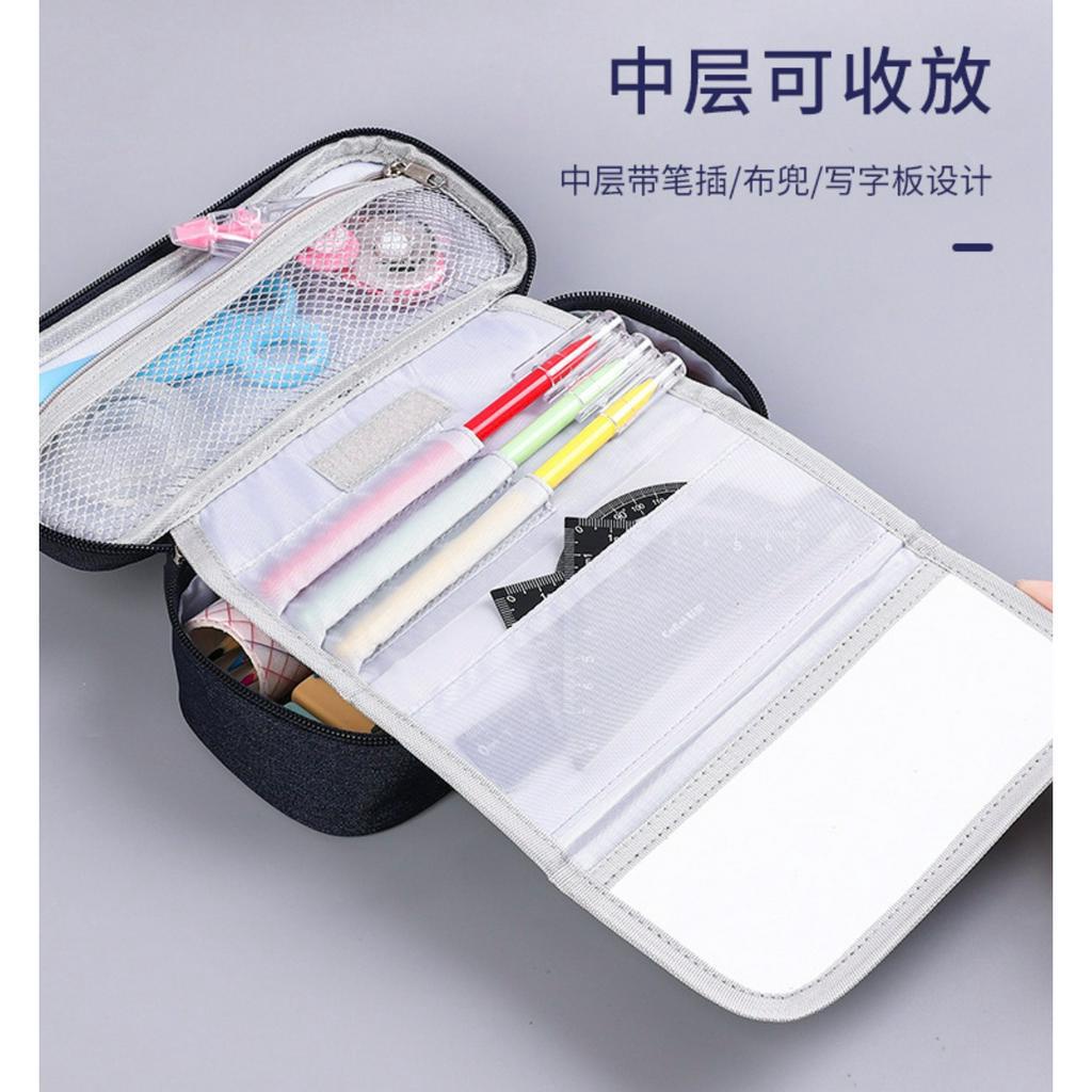 TXS14 Korean Pen Pencil Case Polos OK Brand Jinjing Kotak Tempat Pensil Box TKM