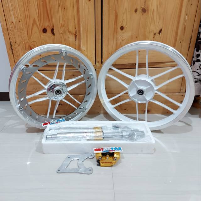 Pelek buel kaliper brembo shockbreaker rcy usd honda yamaha suzuki