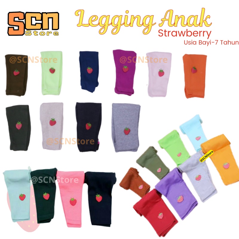 Legging Anak BISA PILIH WARNA Usia Bayi-7 Tahun / Lejing ANak Bisa Pilih Warna