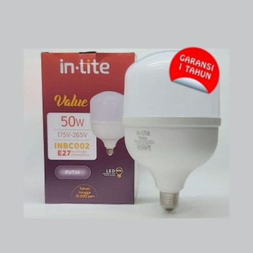 Lampu LED Jumbo 50watt E27 inLite Putih Bergaransi