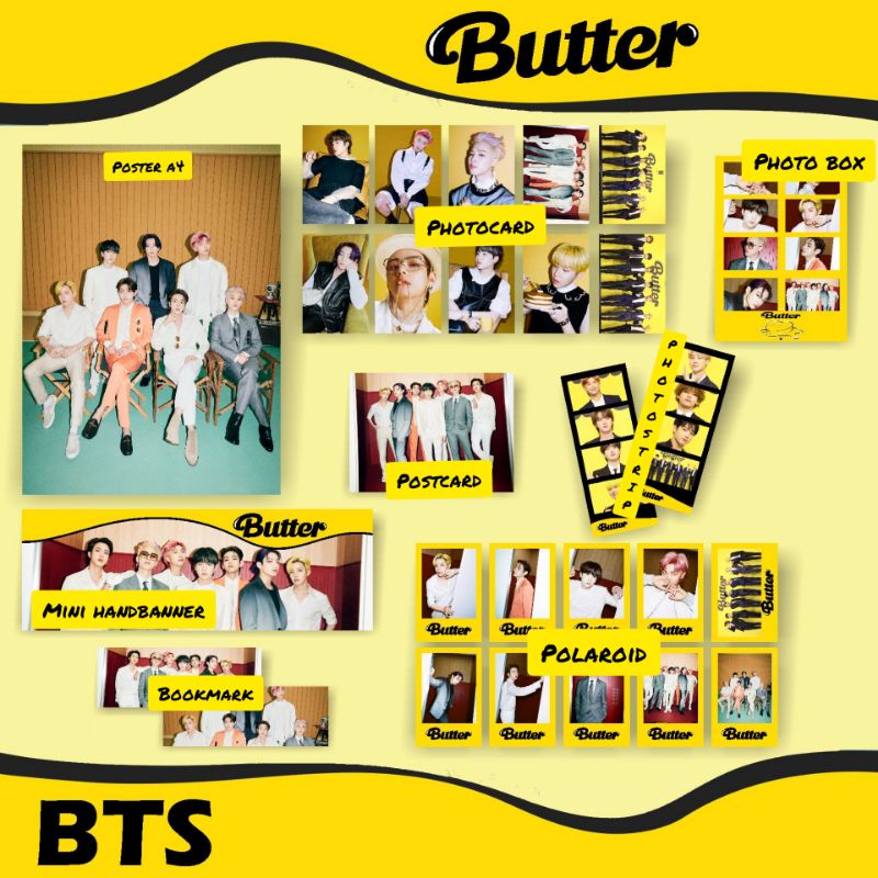 (READY) FANKIT BTS BUTTER/ PAKET BTS BUTTER/FANKIT BTS BUTTER FULL MEMBER