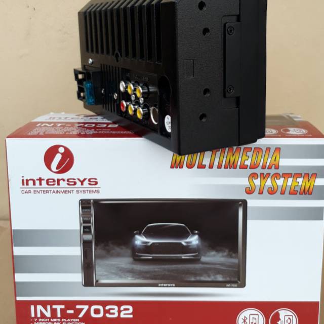 PAKET IRIT HEAD UNIT DOUBLE DIN DECKLESS INTERSYS INT 7032 DAN KAMERA MUNDUR - AUDIO & VIDEO MOBIL -