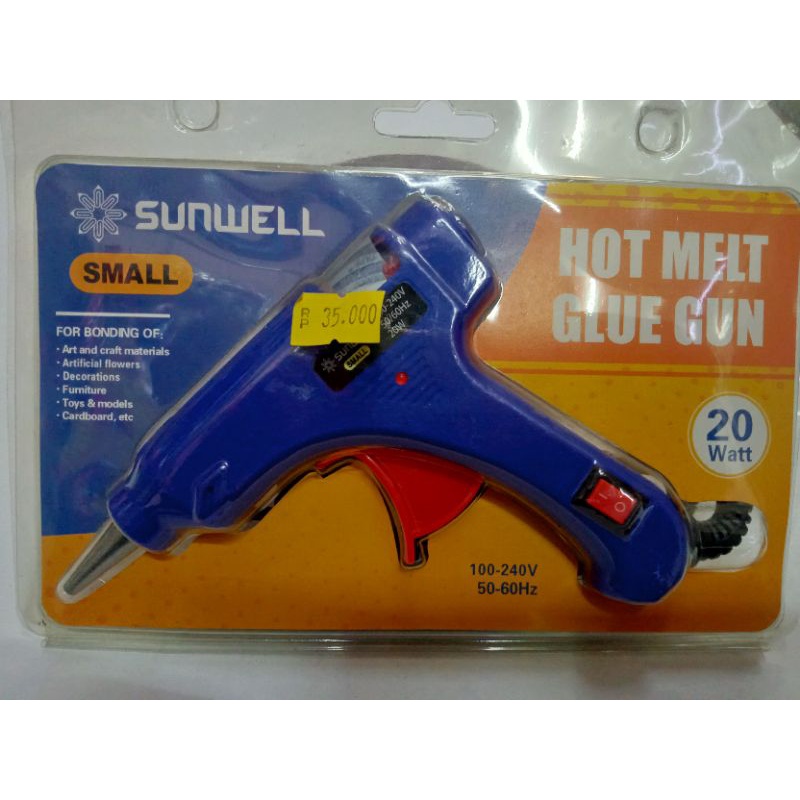 ALAT LEM TEMBAK BIRU ON/OFF/HOT Melt Glue Gun On Off 20WATT