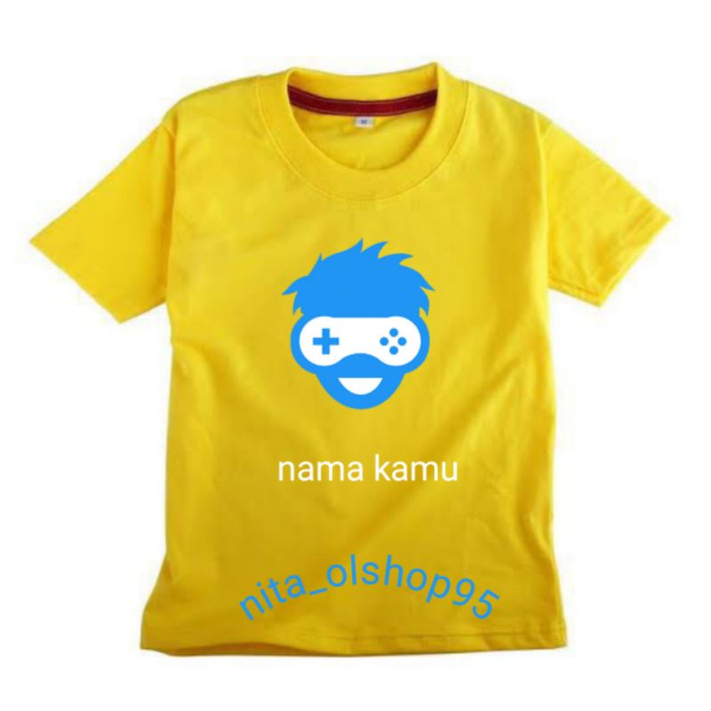 baju anak gemer kaos anak gaming pro player