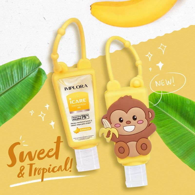 Implora Icare Handsanitizer Antiseptic Gel 30ml Karakter Gantung Lucu