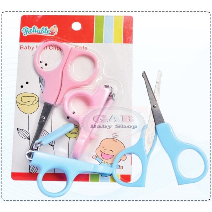 RELIABLE Gunting Kuku Bayi 2in1/ Baby Nail Clipper 8812