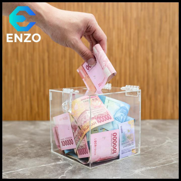 

Kotak Amal / Kotak Saran Akrilik Kotak Tips Transparan Acrylic Small