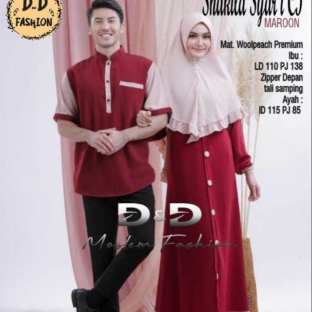 GAMIS COUPLE  Syakila Syari cp