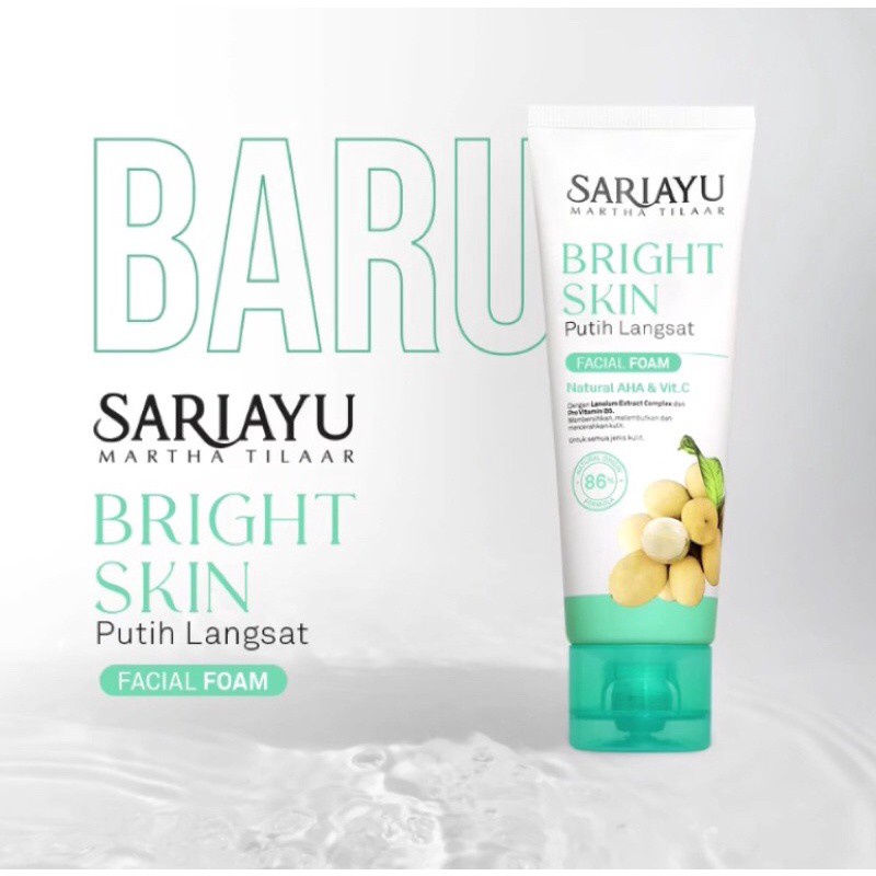 Sariayu Bright Skin Putih Langsat Facial Foam 75gr