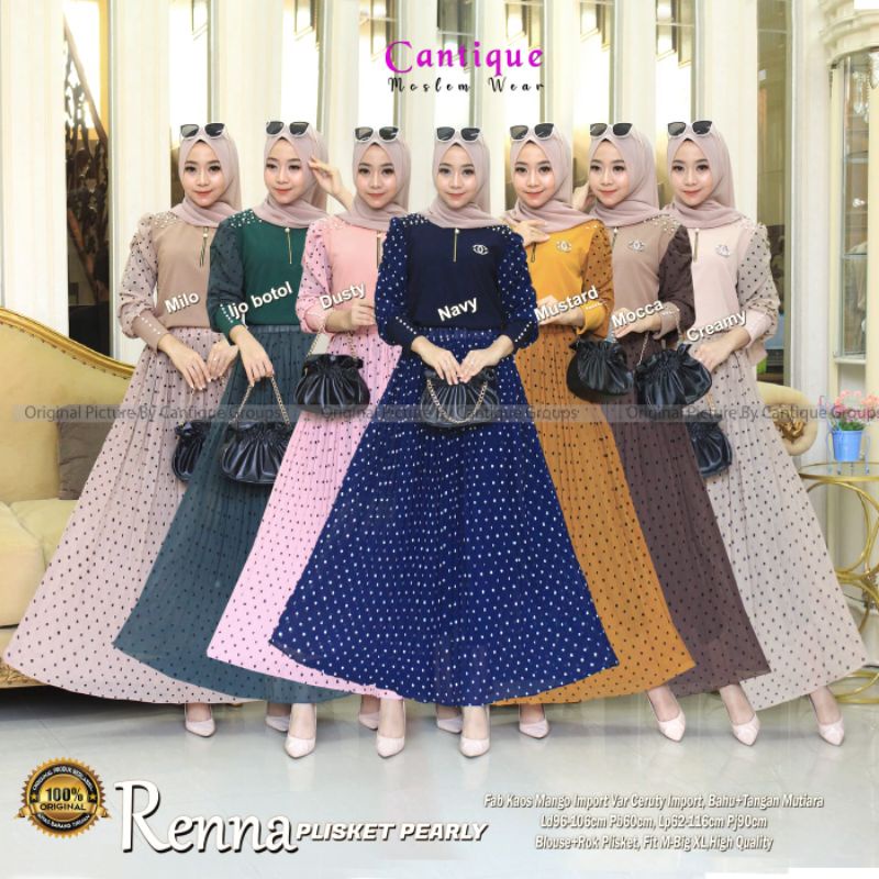 Setelan Wanita Rena Plisket Pearly